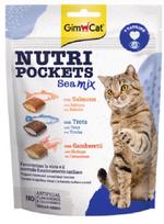 Maisto papildai, vitaminai katėms Gimborn Nutri Pockets Sea Mix, lašiša/upėtakis, 0.15 kg