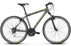 Dviratis hibridinis Kross Evado 3.0 Lady, 28 ", 19" rėmas, žalia sp./pilka sp.