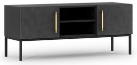 TV staliukas Lanzzi, juoda sp., 40 cm x 120 cm x 50 cm