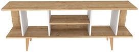 TV staliukas Kalune Design Akya, ruda sp./balta sp., 35 cm x 160 cm x 38.6 cm