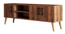 TV staliukas Kalune Design Exxen 1582, riešuto sp., 150 cm x 34 cm x 52 cm