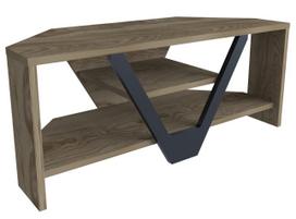 TV staliukas Kalune Design Karin, ruda sp./juoda sp., 90 cm x 35 cm x 36.8 cm