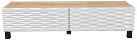 TV staliukas Kalune Design Lerze, ąžuolo sp./balta sp., 149.2 cm x 35 cm x 38 cm
