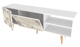 TV staliukas Kalune Design Ronas, balta sp., 160 cm x 35 cm x 38.6 cm