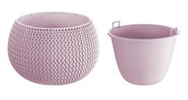 Gėlių vazonas Prosperplast 5905197268330, plastikinis, Ø 24 cm, rožinė sp.