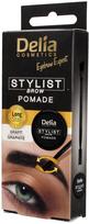 Antakių pomada Delia Cosmetics Eyebrow Expert Stylist, 4 ml, grafito sp. 1.1 graphite