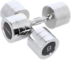 Svarmenų rinkinys HMS Chrome Dumbbells, 2 x 9 kg
