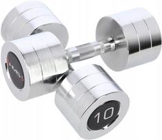 Svarmenų rinkinys HMS Chrome Dumbbells, 2 x 10 kg