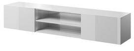 TV staliukas Cama Meble Slide, balta sp., 200 cm x 40 cm x 37 cm