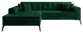 Kampinė sofa Solange Monolith 37, žalia sp., kairinė, 292 x 196 cm x 80 cm