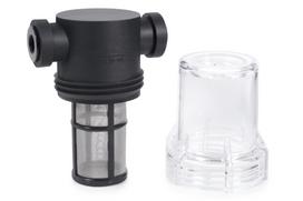 Filtras Alphacool ES Big Inline particle filter 2x G1/4 IG, 9.5 cm, skaidri sp./juoda sp.