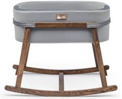 Kūdikių lopšys Kalune Design Hier Cradle 90 x 58 cm, pilka sp./riešuto sp.