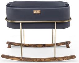 Kūdikių lopšys Kalune Design Hier Cradle 90 x 58 cm, aukso sp./juoda sp./medžio sp.