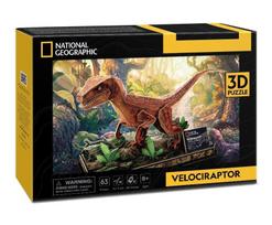 3D dėlionė National Geographic National Geographic Welociraptor 306-DS1053, 39 cm x 16.5 cm, 63 vnt., įvairių spalvų
