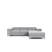 Kampinė sofa Ricardo Monolith 84, pilka sp., dešininė, 205 x 280 cm x 90 cm