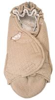 Žieminis miegmaišis kūdikiui Lodger Bunker Folklore Fleece, šviesiai ruda sp., 98 cm x 45 cm