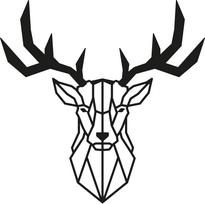 Sienos dekoracija Wallity Deer 2, 51 cm x 51 cm