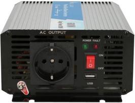 Įtampos keitiklis Extralink OPIP-600W, juoda sp.