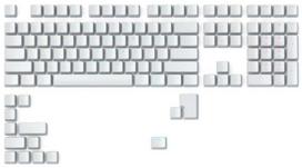 Klaviatūros dangtelis Glorious GMMK ABS Doubleshot V2 USA Base Kit 123 keys, balta sp.