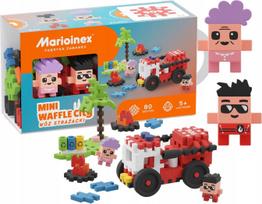 Konstruktorius Marioinex Mini Waffle Gaisrinės automobilis 903193, 80 vnt.