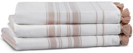 Vonios rankšluostis Foutastic One Side Striped 581CAN1342, ruda sp., 180 cm x 100 cm