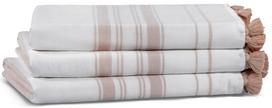 Vonios rankšluostis Foutastic One Side Striped 581CAN1338, ruda sp., 90 cm x 50 cm