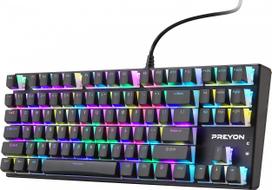 Laidinė žaidimų klaviatūra Preyon Blue Blitz Claw Gateron Blue, Anglų (US), juoda sp.