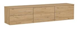 TV staliukas Kalune Design Neon Illuminated, pušies sp, 160 cm x 32 cm x 35 cm