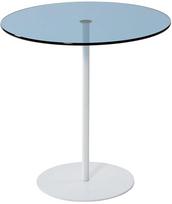 Kavos staliukas Kalune Design Chill-Out, mėlyna sp./balta sp., 50 cm x 50 cm x 50 cm