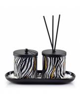 Rinkinys Mondex Candle & Diffuser, 30 ml Aukso sp./Balta sp./Juoda sp.