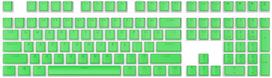 Klaviatūros dangtelis Royal Kludge Pudding PBT Keycaps 104 pcs Grass Green PBT ISO, žalia sp.