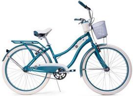 Dviratis miesto Huffy Deluxe, 26 ", balta sp./žalia sp.