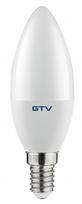 Lemputė GTV LED, C37, 4000 °K, E14, 8 W, 700 lm