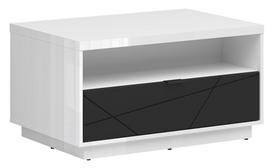 Kavos staliukas Forn, balta sp./juoda sp., 90 cm x 60 cm x 48.5 cm