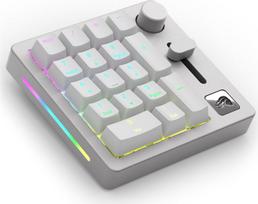 Belaidė kompiuterio klaviatūra Glorious GMMK GMMK Wireless Numpad Glorious Fox Linear, balta sp.