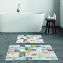 Vonios kilimėlių rinkinys Foutastic 299ANR1554, įvairių spalvų, 150 cm x 60 cm