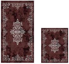 Vonios kilimėlių rinkinys Foutastic 510616 299ANR1695, bordo sp., 60 cm x 150 cm