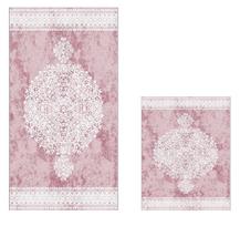 Vonios kilimėlių rinkinys Foutastic Bathmat Set 299ANR1681, balta sp./rožinė sp., 150 cm x 60 cm