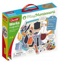 Magnetinis žaislas Quercetti Play Montessori Work Magnetic, EN, įvairių spalvų