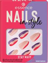 Priklijuojami nagai Essence Nails In Style, šviesiai ruda sp./violetinė sp.