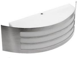 Sieninis lauko šviestuvas GTV Astrit 27-80, 14W, E27, IP54, sidabro sp., 9 cm x 10 cm