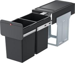 Šiukšliadėžė Hailo EcoLine Design, juoda sp., 28 l, 41.8 cm x 48.6 cm