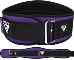 Sunkiosios atletikos diržas RDX RX3 WBE-RX3PR-XS, juoda sp./violetinė sp., XS