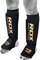 Blauzdų ir pėdų apsauga RDX Shin Instep Guards HYP-SIB-L, aukso sp./juoda sp., L