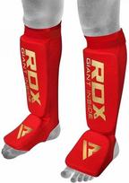 Blauzdų ir pėdų apsauga RDX Shin Instep Guards HYP-SIR, raudona sp., XL