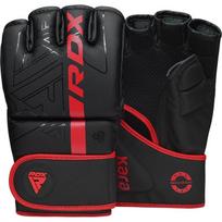 MMA pirštinės RDX Grappling F6 Matte GGR-F6MR-M, juoda sp./raudona sp., M