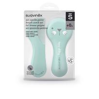 Šepetys ir šukos kūdikiams Suavinex Brush-Comb Set, 0 mėn., mėlyna sp.