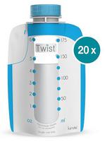 Pieno talpykla Babymoov Twist Pouches, 175 ml, 0 mėn., polipropilenas (pp), balta sp.
