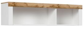 Sieninė lentyna Holten S440-SFW/156-BI/DWO, ąžuolo sp./balta sp., 40 cm x 156 cm x 32.5 cm