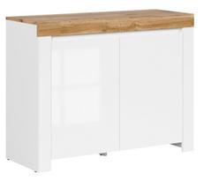 Spintelė Holten S440-KOM2D-BI/DWO/BIP, ąžuolo sp./balta sp., 42 cm x 106 cm x 83.5 cm